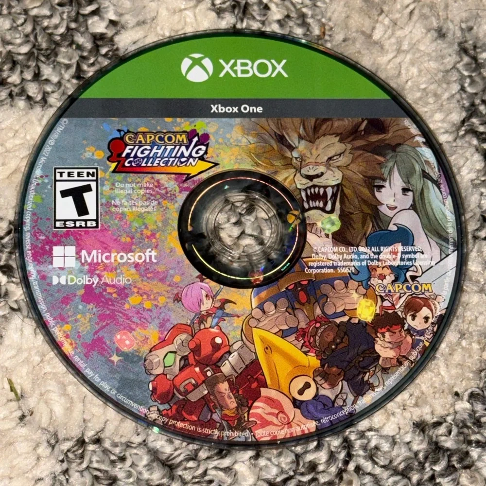Microsoft Xbox One Capcom Fighting Collection Rated T For Teen Video Game Used G
